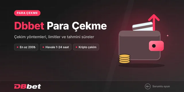 Dbbet para çekme rehberi kapağı: cüzdandan çıkan para oku, banka kartı ve madeni paralar